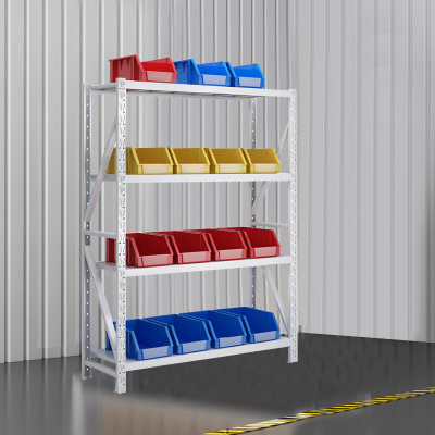 创世人 办公家具钢制货架整理架仓储货物架库房收纳架器材架置物架承重200KG/层