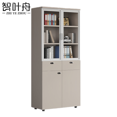 智叶舟办公柜两门两抽80*40*200cm台