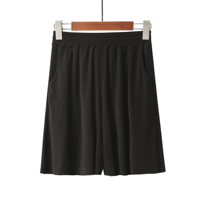 HLCOMAN冰丝短裤女夏季家居宽松休闲薄款居家运动莫代尔睡裤大码五分裤子睡裤