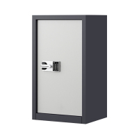 缑氏指纹电子保密柜钢制密码文件柜档案柜矮柜资料柜办公柜单门灰白:国保锁