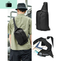 斜挎包男士休闲胸包单肩2019新款时尚包包ins潮牌小包潮流斜背包NEW LAKE