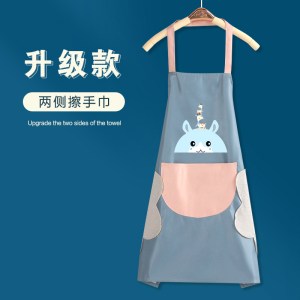 围裙家用厨房女防水防油污工作服夏季男士网红同款日式防水罩衣