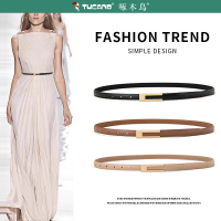啄木鸟皮带女时尚简约百搭2025新款腰带细配连衣裙子装饰收腰裤带
