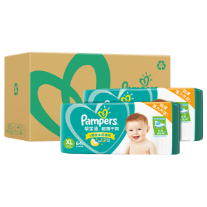 帮宝适 (Pampers) 超薄干爽纸尿裤/尿不湿加大号XL128片(12kg-17kg)