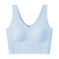 【简笔画】新款运动薄款背心钢圈文胸聚拢小胸收副乳无痕内衣