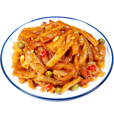 博多客五仁酱条农家香辣萝卜条辣条萝卜干咸菜五仁酱菜下饭菜500g