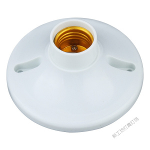 苏宁放心购 大号吸顶灯头平灯座灯口螺口E27灯座高品质灯具配件 大号平灯头 默认颜色 默认尺寸