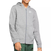 NIKE耐克连帽外套运动休闲加绒保暖针织大童夹克BV3699-091 Z