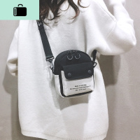 韩版小包包女2020新款网红时尚帆布撞色斜挎包洋气百搭宽带单肩包NEW LAKE女士单肩包