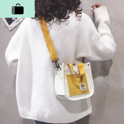帆布小包包女包新款2020韩版原宿ulzzang手提布袋包潮单肩斜挎包NEW LAKE女斜挎包