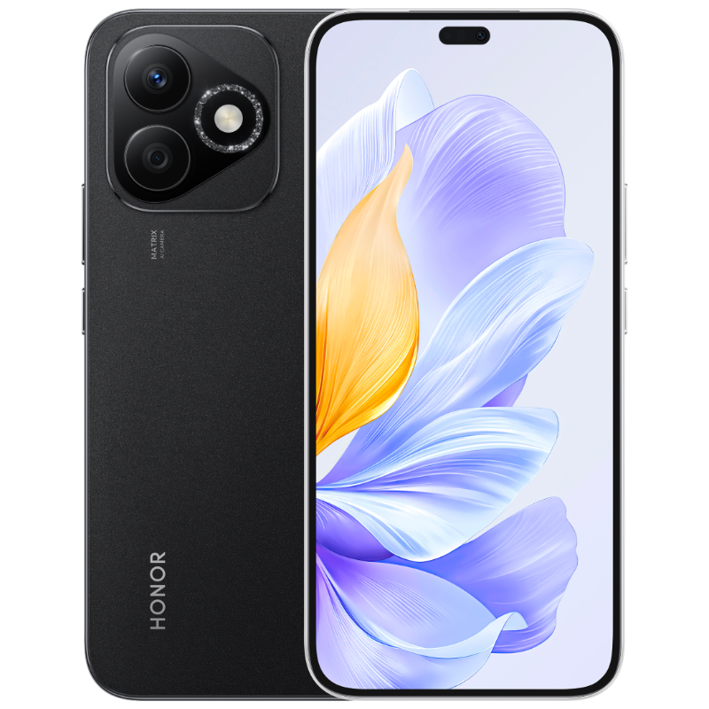 荣耀X60i 12GB+512GB 幻夜黑 5G手机 轻薄长续航 高亮OLED护眼大屏 防水抗跌高品质 智能学生老人手机