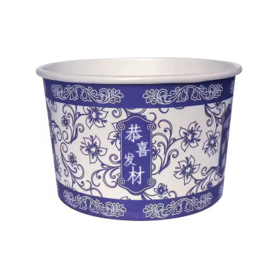 江小果 一次性青花瓷纸碗 JXG-CW 只