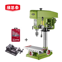 维思泰 台钻调速台式钻铣床钻攻一体机 220V/1100W/ZX7016钻铣床+平口钳 台
