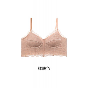 法式鱼骨蕾丝内衣女高级感修身显瘦可外穿内搭美背吊带背心胸罩