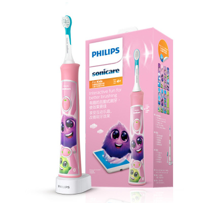 飞利浦（Philips）电动牙刷HX6352/43儿童充电式声波震动牙刷智能定时蓝牙APP版