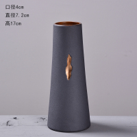 现代简约陶瓷插花花瓶创意客厅电视柜干花器中国风家居装饰品摆件 三维工匠 缮瓷花器{手绘}款二 中等