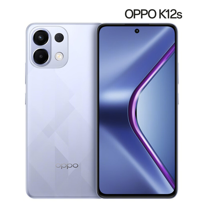 OPPO K12s 12GB+256GB 玫瑰紫 7000mAh长寿大电池 80W超级闪充 120Hz 高亮 OLED直屏 红外遥控 5G手机