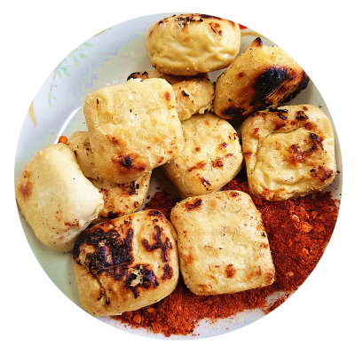 云南特产石屏臭豆腐建水西门烧烤豆腐新鲜长毛豆腐50个+150g蘸水