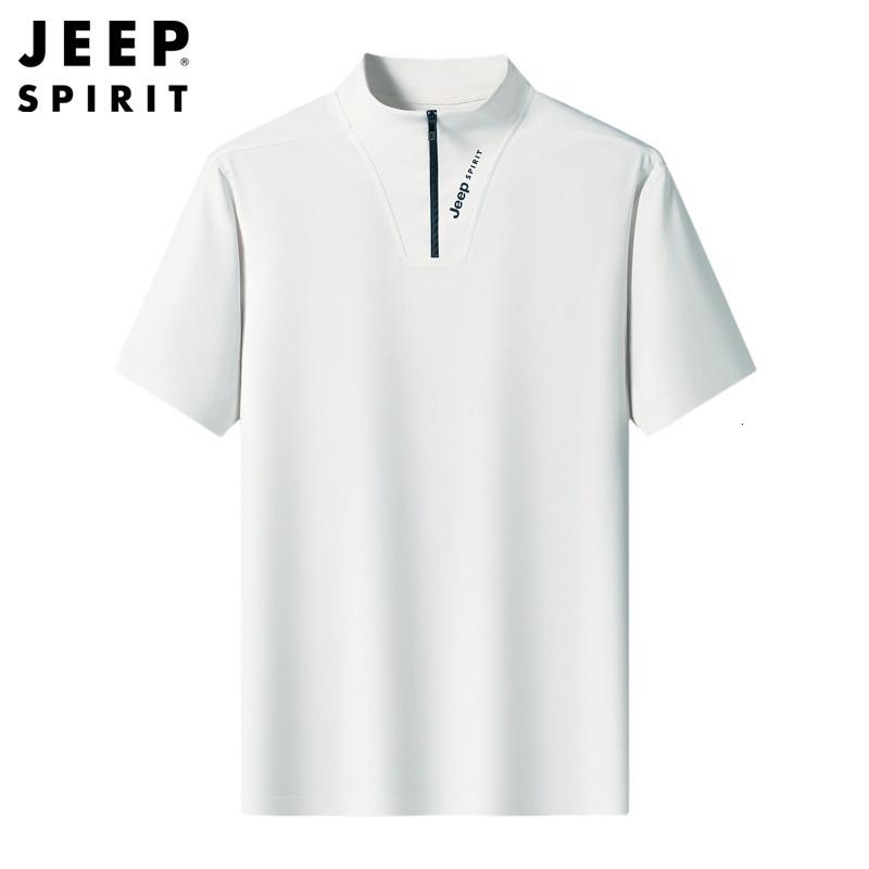 JEEP 吉普短袖T恤男夏季新款圆领宽松大码衣服速干T恤男士