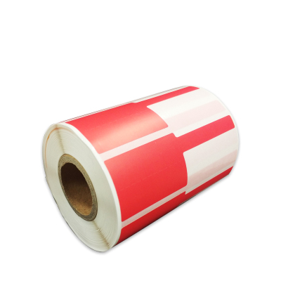 开仰（KAIYANG）P-40-R-FMF型尾签不干胶标签纸40*32+40mm/500片/卷红色