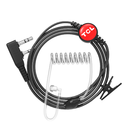 TCL对讲机耳机线K头通用型接口耳麦适用于大部分建伍宝峰万华海能达小米摩托罗拉宝锋等耳挂式K口耳机黑色空导耳机