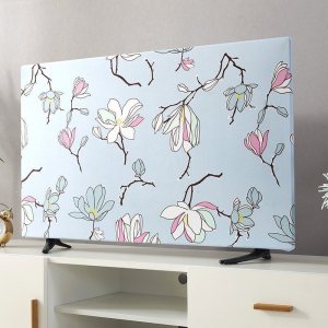 家柏饰(CORATED)防尘罩盖巾43寸55寸50寸65寸家用挂式液晶电视套盖布 百花争艳 32英寸