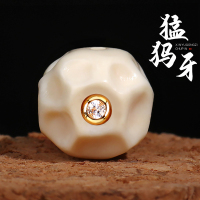 精工猛犸象牙无相珠隔珠散珠佛珠金刚星月菩提百香籽手串diy配饰送女朋友老婆情人节七夕生日礼物