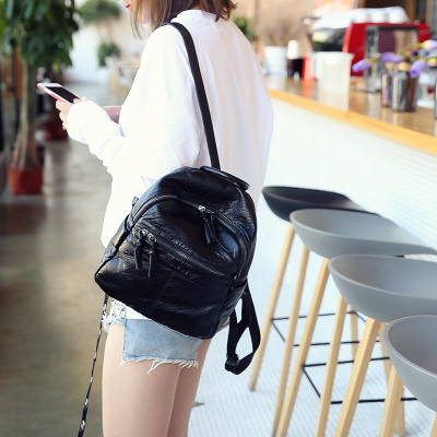 NEWLAKE天天特价秋时尚女士背包韩版软水洗皮小双肩包旅游包包潮休闲包包旅行包