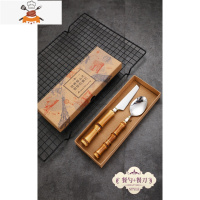 复古欧式ins风西餐餐具304不锈钢牛排刀叉勺4件套装工艺 敬平 2件套(刀勺)