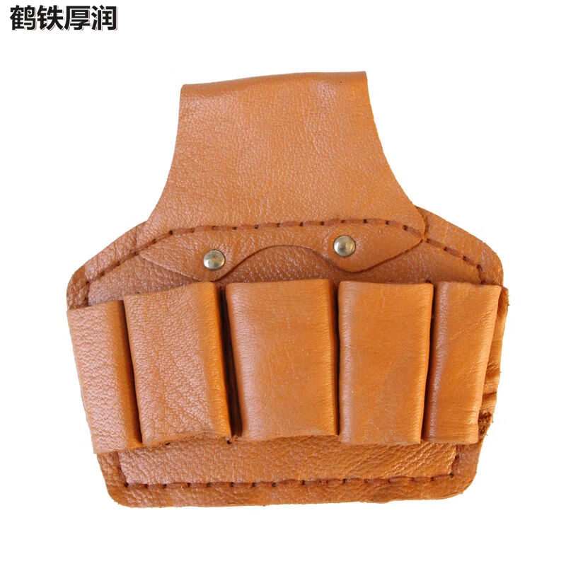 鹤铁厚润 电工工具包 牛皮腰包