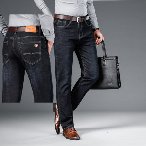 中年商务男装牛仔裤棉弹男休闲裤春款高men jeans 厂家货源