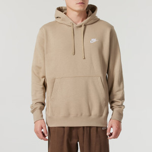 耐克(NIKE)加绒卫衣男士新款跑步休闲运动服针织连帽套头衫BV2655-247 ZP