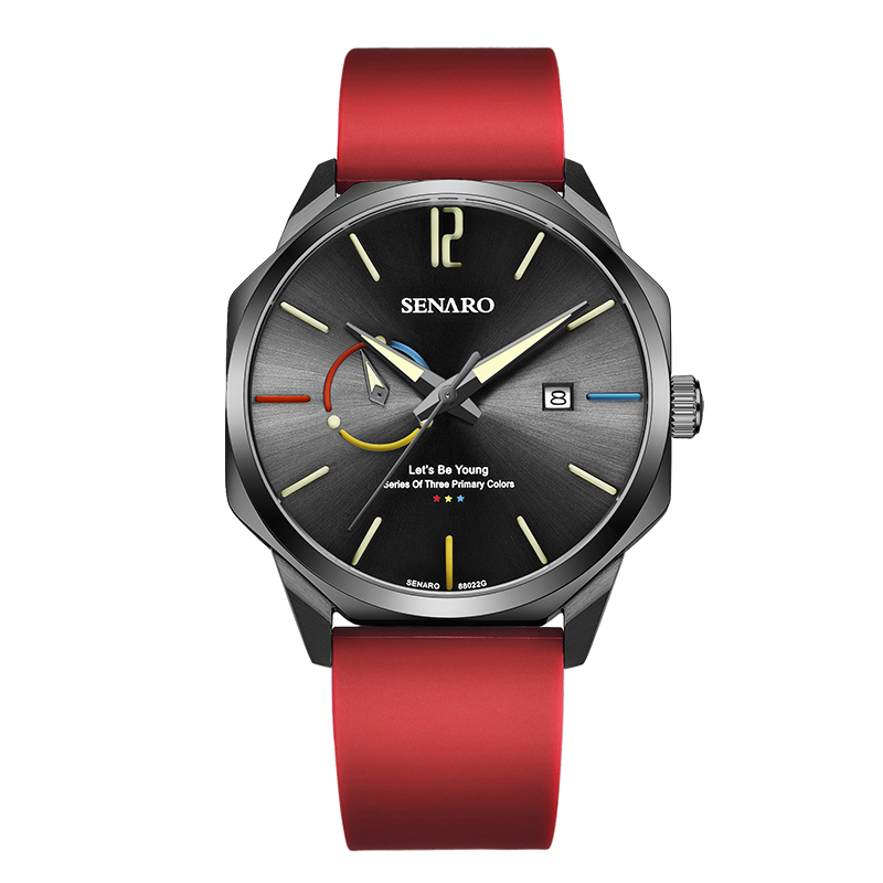 圣雅诺senaro新款运动型手表全自动机械表 男表个性时尚进口机芯男士