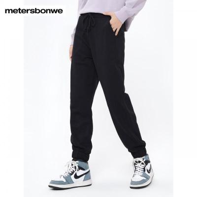 [1件5折价:85]美特斯邦威女百搭橡筋腰慢跑裤