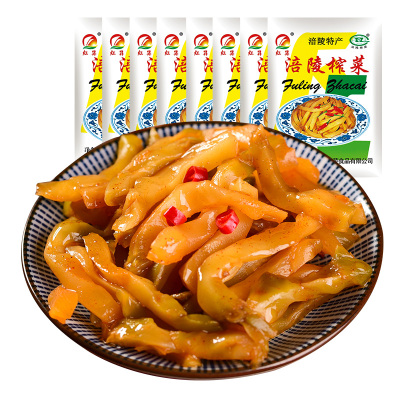涪陵榨菜50g*8袋下饭菜榨菜小包装正宗重庆涪陵榨学生榨菜芯下学生榨菜酸菜咸菜泡菜凉菜