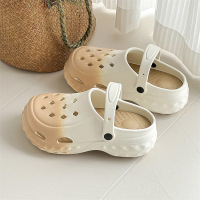 女士5.0踩屎感夏季新款洞洞凉鞋户外沙滩休闲防滑大码花园女拖鞋
