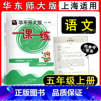 语文 小学五年级 [正版] 2022新版 华东师大版 一课一练 语文 五年级第一学期/5年级上 语文配套同步辅导 五