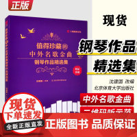 正版 值得珍藏的中外名歌金曲钢琴作品精选集 沈建国 改编 北京体育大学出版社 流行歌曲钢琴曲集曲谱即兴伴奏儿童成人自学曲