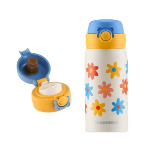 杯具熊彩菊小号成人保温杯男女316不锈钢内胆学生水杯车载商务直身杯子户外玩潮380ml