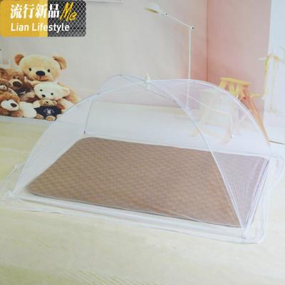 婴儿床宝宝蚊帐罩无底免安装可折叠支架儿童小孩防蚊罩蒙古包 三维工匠