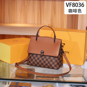 MKJ欧美时尚vf夏季小方形包包女2023新款潮老花高级感单肩斜挎手提包