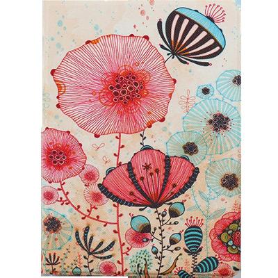 酷猫ipad10.9英寸保护套2020年Air4保护壳卡通彩绘荷花轻薄防摔软壳苹果皮套智能休眠唤醒