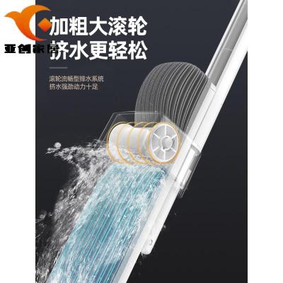 厂家直蕟-手洗海绵拖把家用懒人网红吸水墩布一拖海绵头拖地神器地拖布净