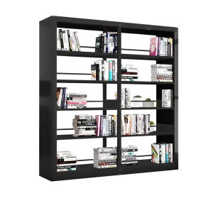 慧采云 钢制书架学校图书馆书店书籍室阅览室双面书架资料架双面一列二组