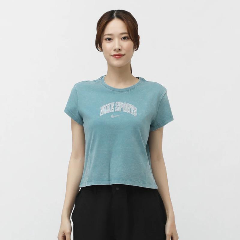 NIKE女士夏季运动T恤舒适透气短袖休闲上衣多色可选