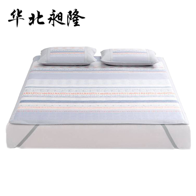 华北昶隆 晨园悠香印花冰丝席三件套 180cm×200cm/套