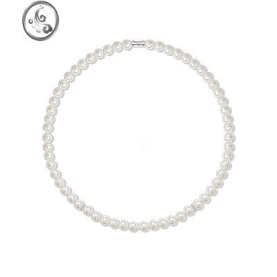 JiMi内马尔同款珍珠项链男士嘻哈潮牌小众设计高级感百搭毛衣锁骨链女