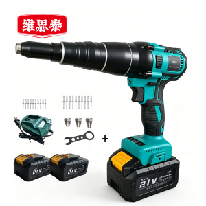 维思泰 锂电铆钉枪拉铆枪充电压铆枪 21V5.0Ah×2(二电一充) 台