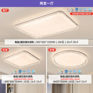 雷士照明IP40全光谱护眼吸顶灯客厅主灯卧室灯快装新款全屋灯具