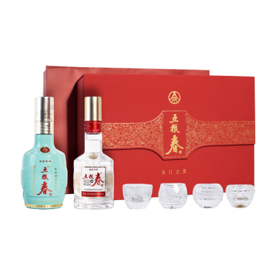 五粮液 五粮春 名门之秀礼盒 52度250ml*2 浓香型白酒